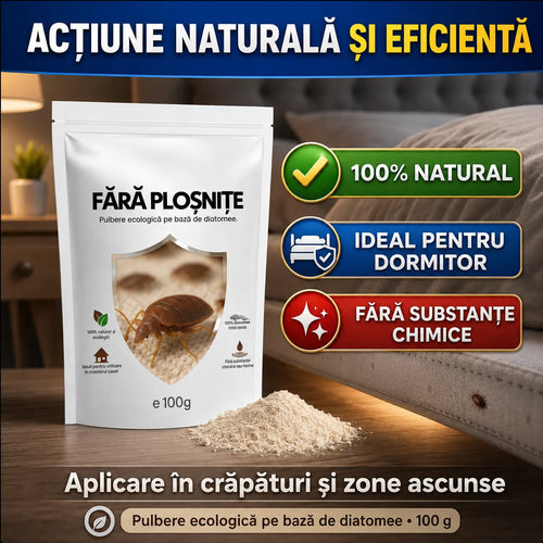 Pulbere naturală pentru ploșnițe